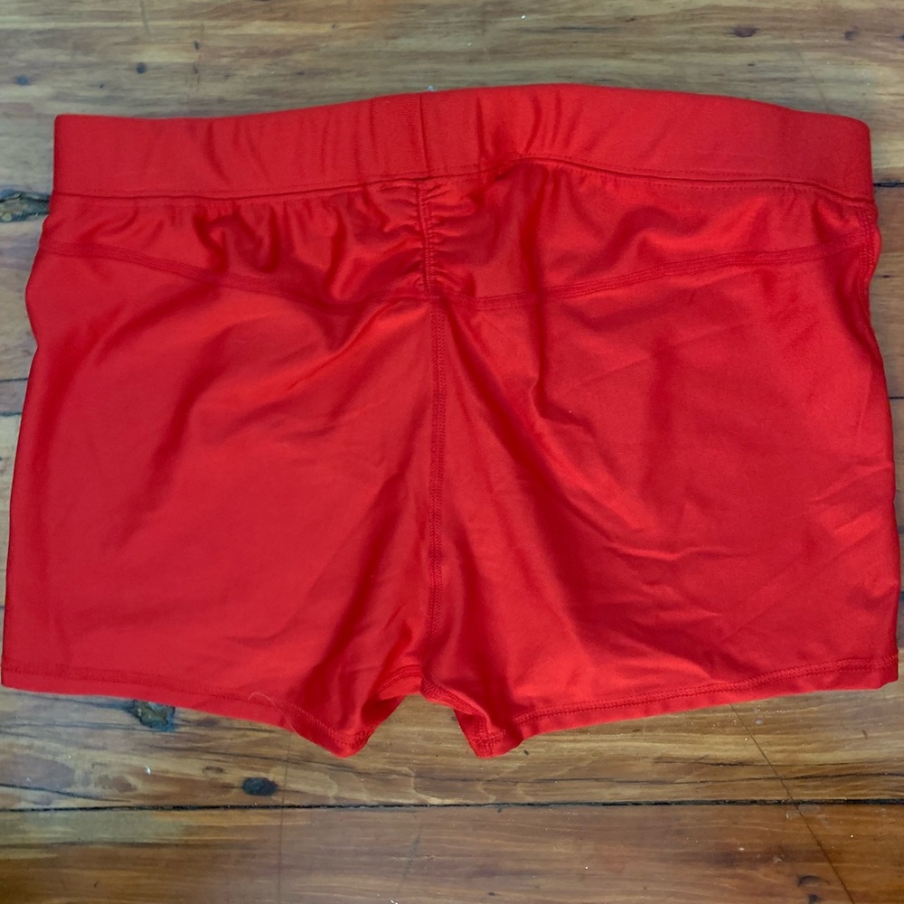 Red Spandex Shorts - Picture 4 of 5